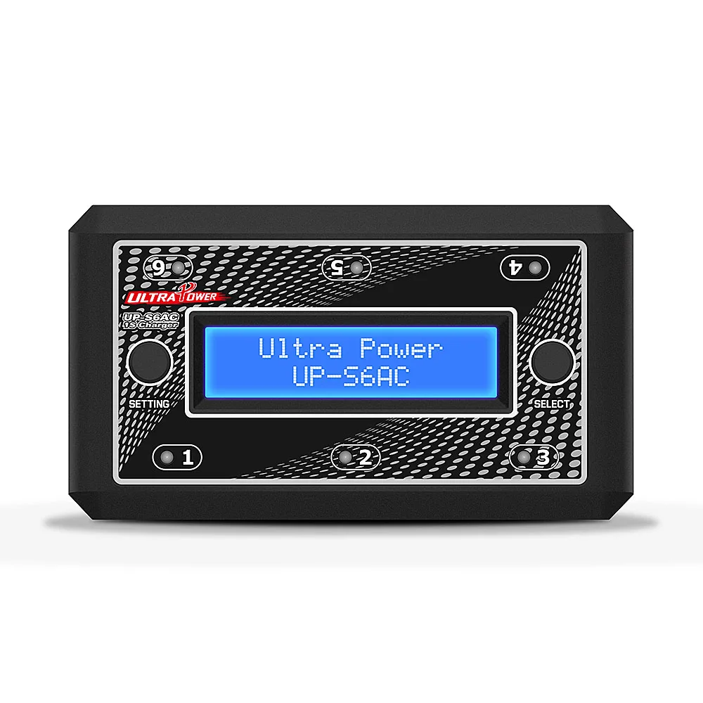 UP-S6AC 6-Way 1S LiPo/LiHV зарядное устройство для баланса батареи Dis Charger радиоуправляемого