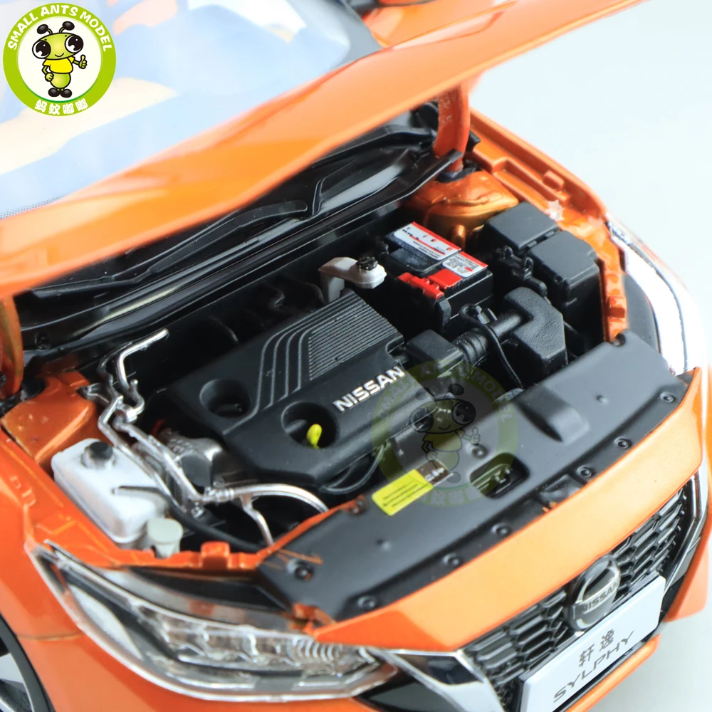1/18 Nissan SYLPHY автомобиль из литого металла модель игрушки Дети Подарки для мальчиков и девочек оранжевый