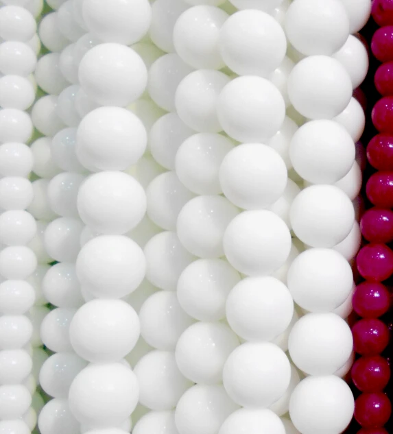 Оптом 15 5 &quotГладкий Круглый Белый тусклый полированный матовый оникс Камень