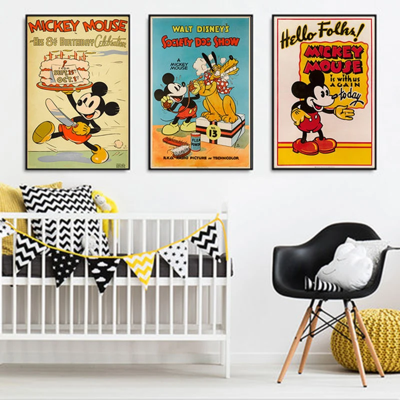 

5D Rhinestone Painting Disney Animation Mickey Minnie Donald Duck Mosaic Wall Art Picture Children Room Decoration Quadros