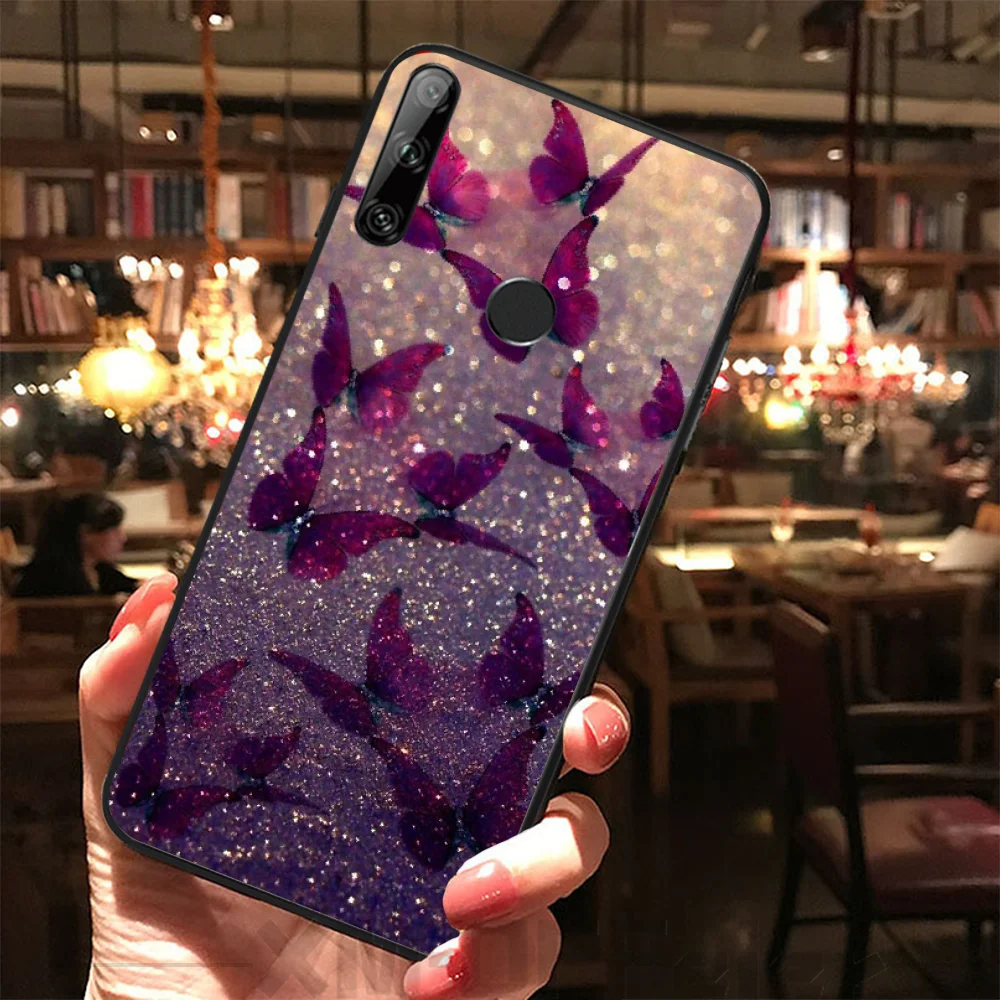 Мягкий чехол для телефона Reayou с изображением бабочки мечты на заказ фото Huawei Y5 Y6 Y7