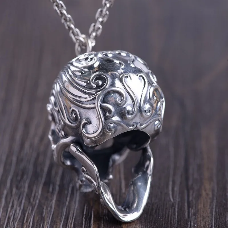 Подвеска в виде черепа из серебра 2020 пробы для мужчин | Украшения и аксессуары