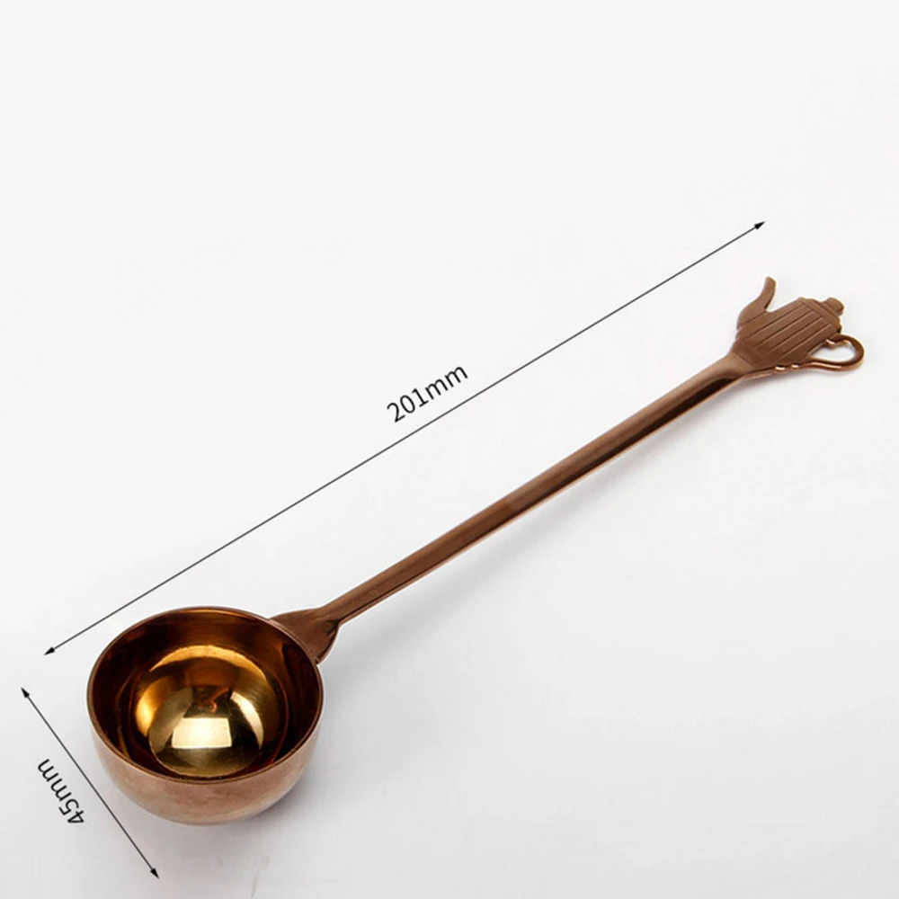 

Lovely Table Measuring Spoon Long Handle Spoon Drippot Heat-Resistant Coffee Steel Stainless Suitable For Family Restaurants