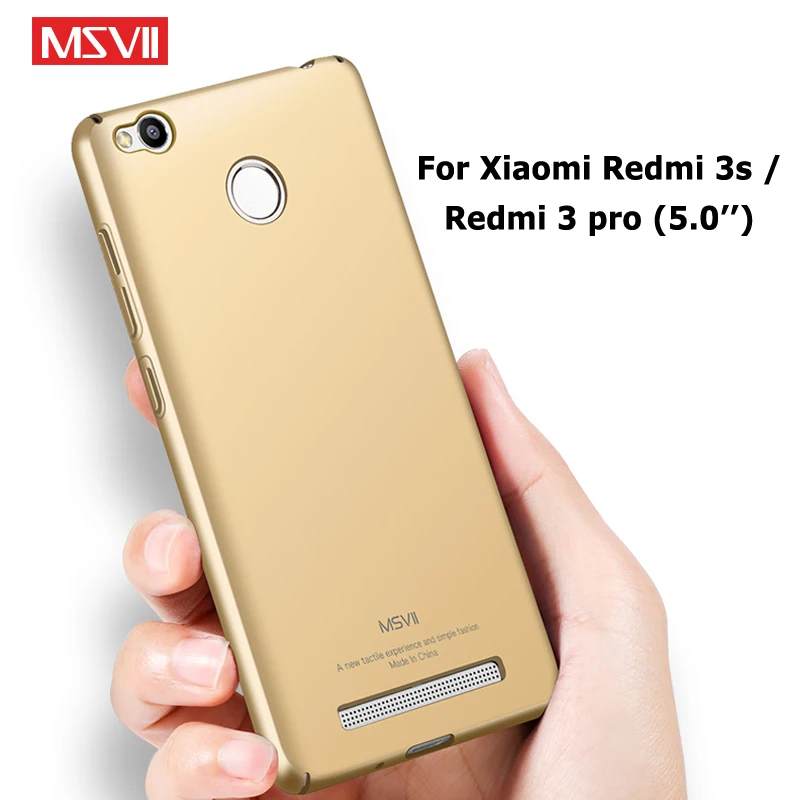 Чехол для Redmi 3 S Тонкие Матовые чехлы Msvii Xiaomi Pro чехол Xiomi из поликарбоната