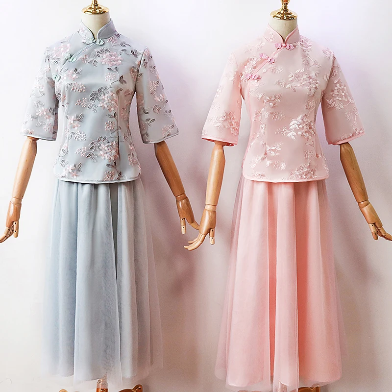 Женское фатиновое платье подружки невесты розовое элегантное длиной ниже колена