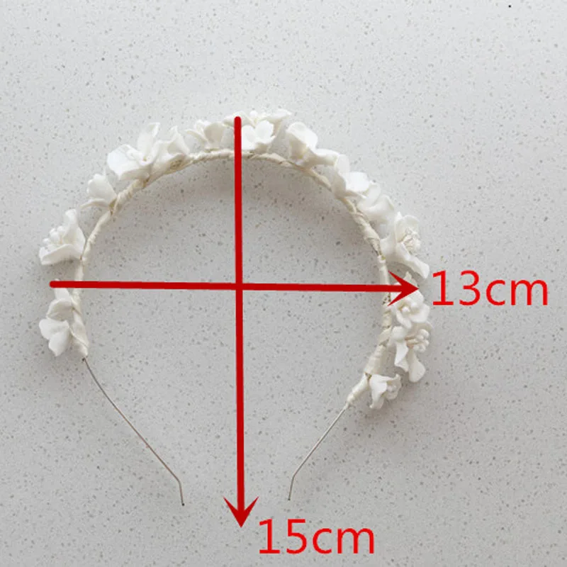 Свадебная тиара в стиле Стразы ручной работы с кристаллами и фарфоровым цветком