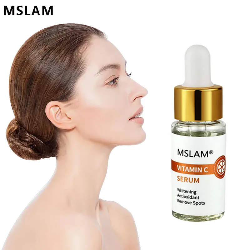 

MSLAM Vitamin C Whitening Serum Remove Spots Fade Freckle Anti Wrinkle Improve Yellow Dark Skin Anti Oxidation Face Skin Care