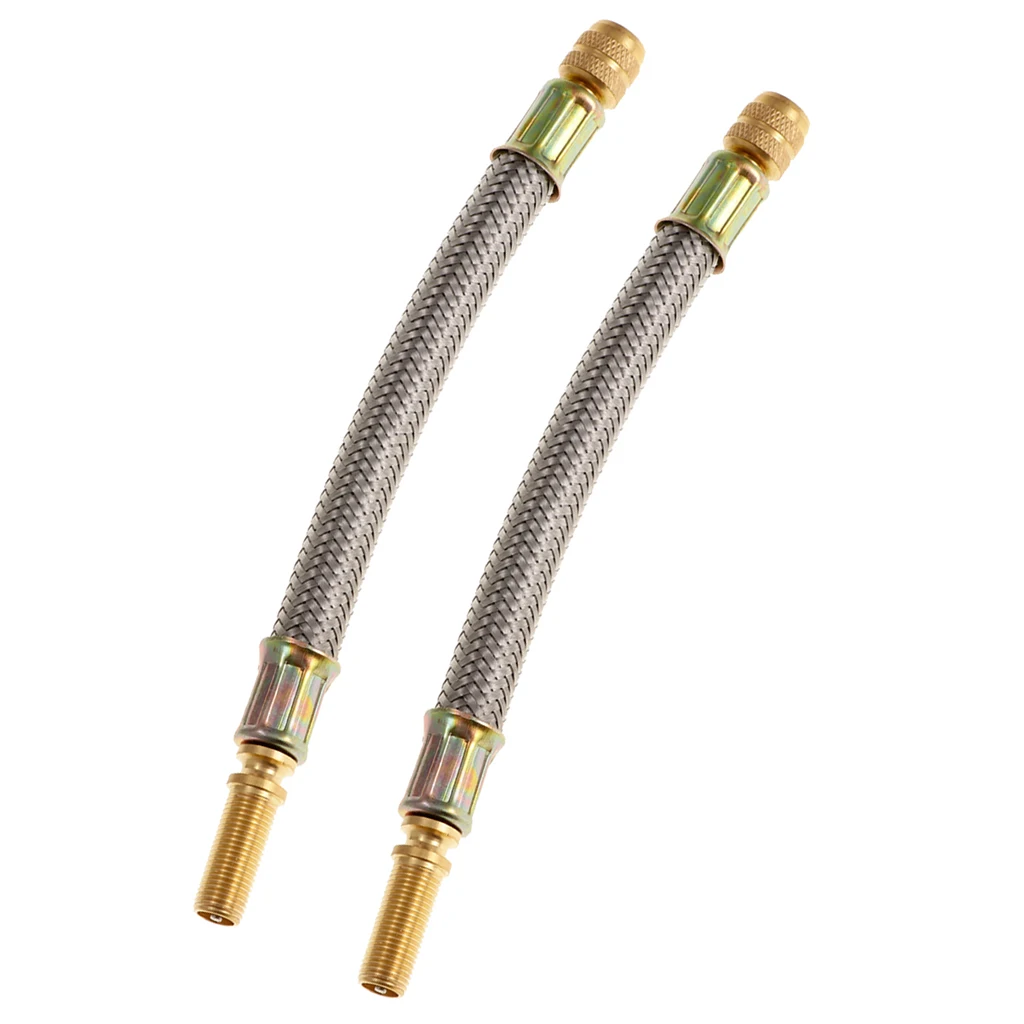 2 шт. гибкий плетеный металлический Удлинительный адаптер для клапана шины 150 мм