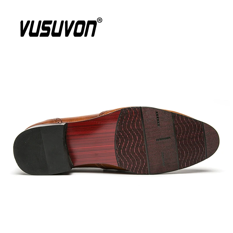 Классическая мужская повседневная обувь Новинка 2020 года Фирменные кожаные