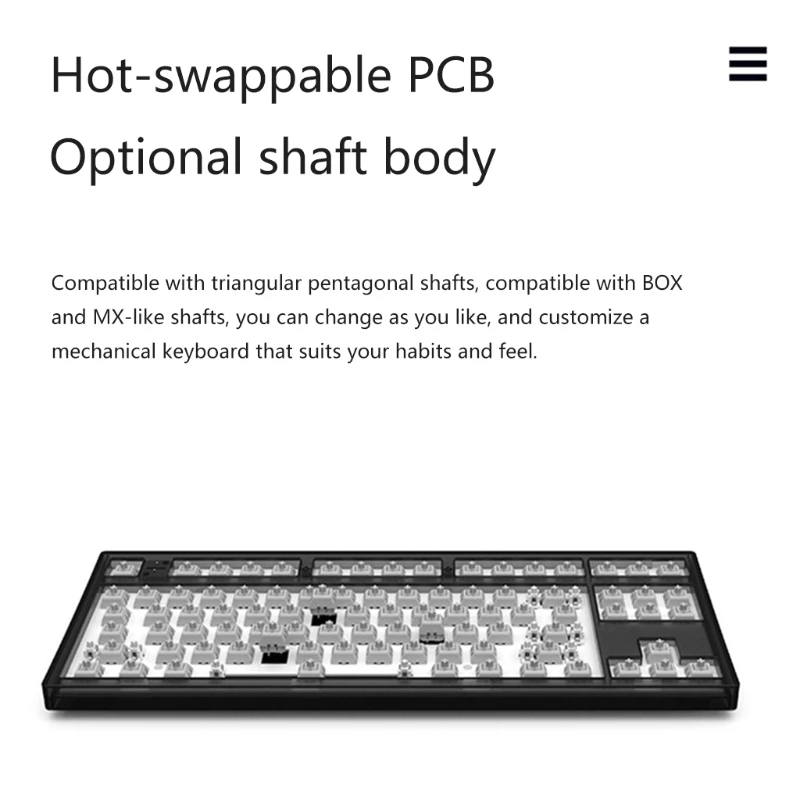 mk870 wired gaming mechanical keyboard kit 87 key rgb backlit luminous keyboard type c port for laptop and gamer diy free global shipping