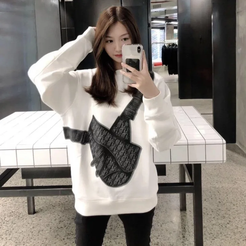 

Новинка 2020, свитер для ранней осени для мужчин и женщин, Повседневная Свободная седельная сумка с круглым вырезом, сетчатая красная куртка с...