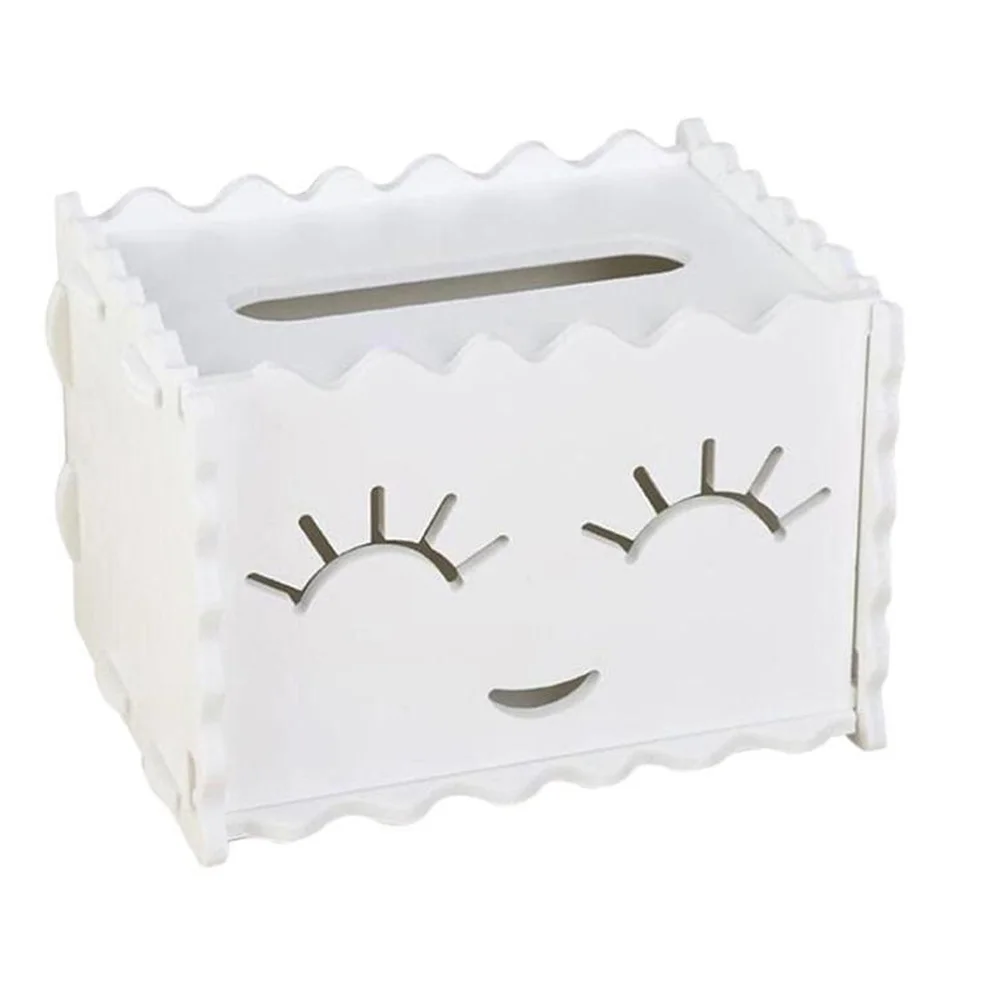 Бумажный держатель для полотенец коробка салфеток белая свадебных WPC креативная