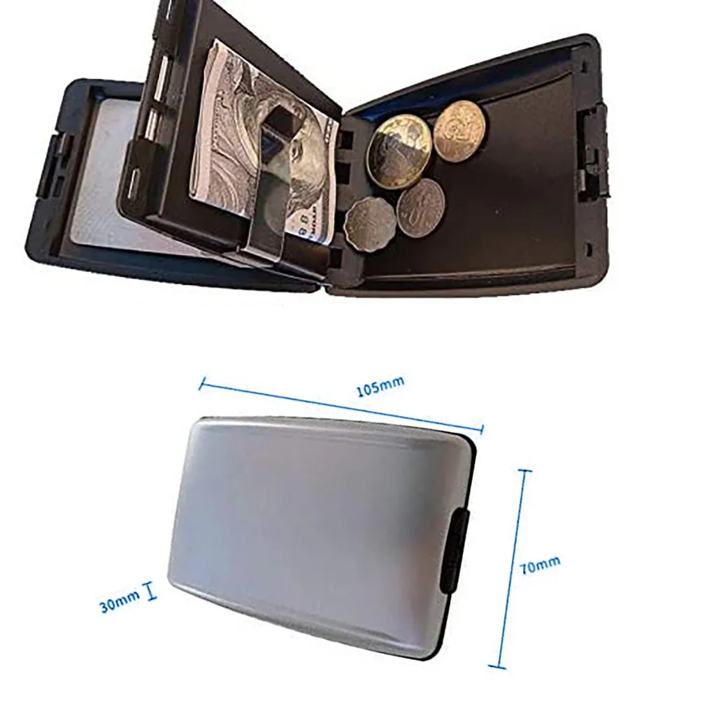 

Anti-Theft Hanging Credit Card Package Metal Women Men Business Card Passport Holder Storage Bag Women Card Passport Holder#np30