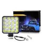 Фонасветильник рабочий высокой мощности, Автомобильный светодиодный, 48 Вт, 16 светодиодов, для осмотра мотоциклов, прожсветильник для бездорожья