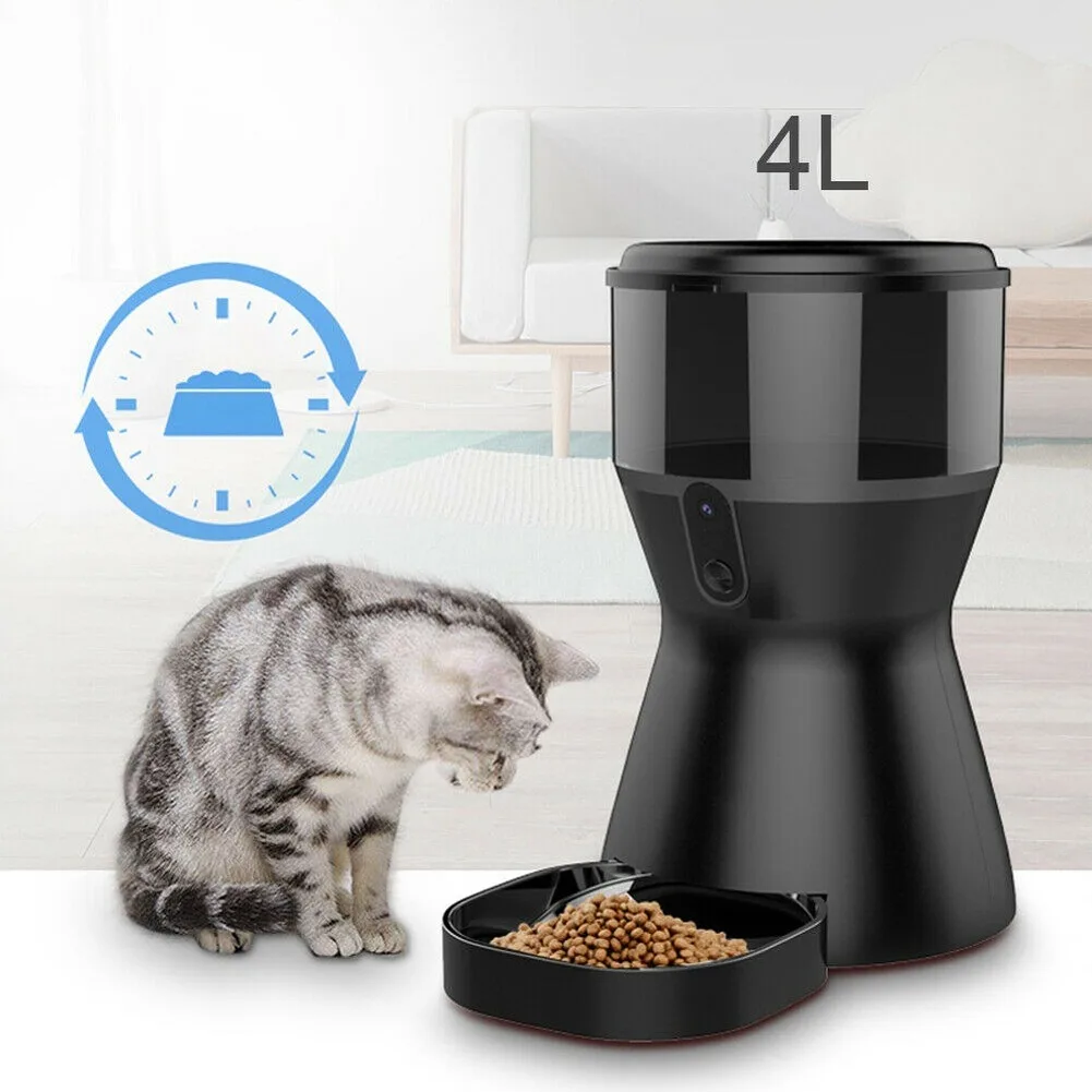 Автоматическая кормушка для домашних животных умная кошек Wi Fi дистанционный
