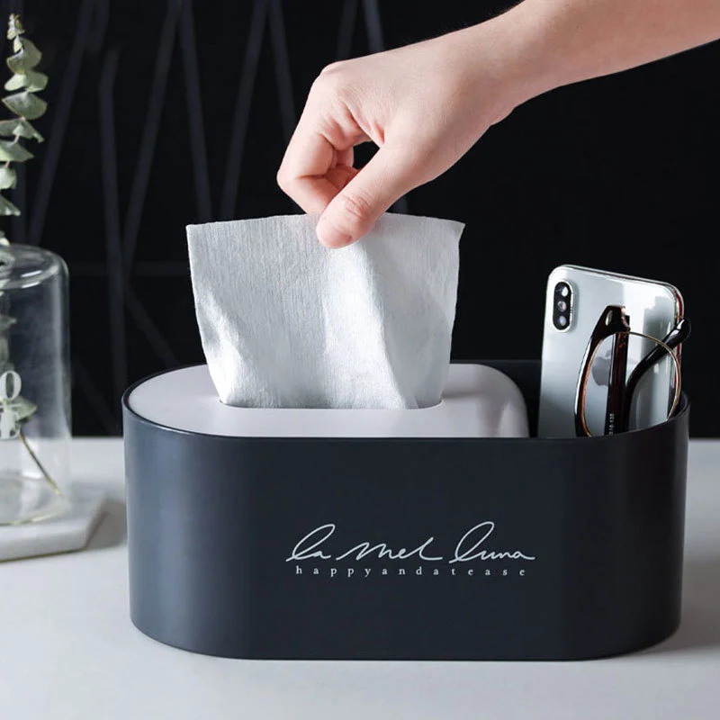 

Napkin Paper Container Creative Tissue Box Cover Home Car Desk Organizer Remote Control Holder Makeup Room Cosmetic Storage Box