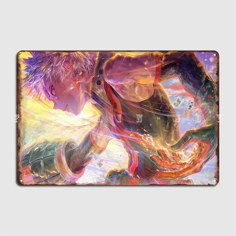 

Металлический плакат Katsuki Bakug, Постер в стиле ретро, клуба, бара, настенная пещера, жестяные пластинки Sign, постер