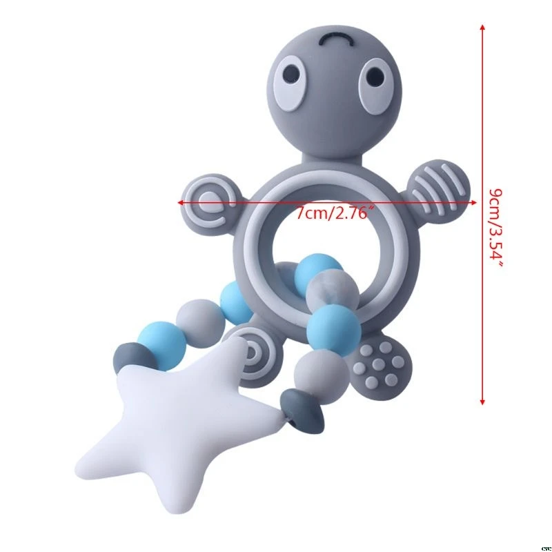 

Child Baby Pacifier Teether Soothing Boys Girls Cute Tortoise Orangutan Shape Design Kids Comfort Supplies