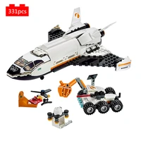 city mars research shuttle space rockets and vehicles building blocks kit bricks movie classic model kids toys for children gift