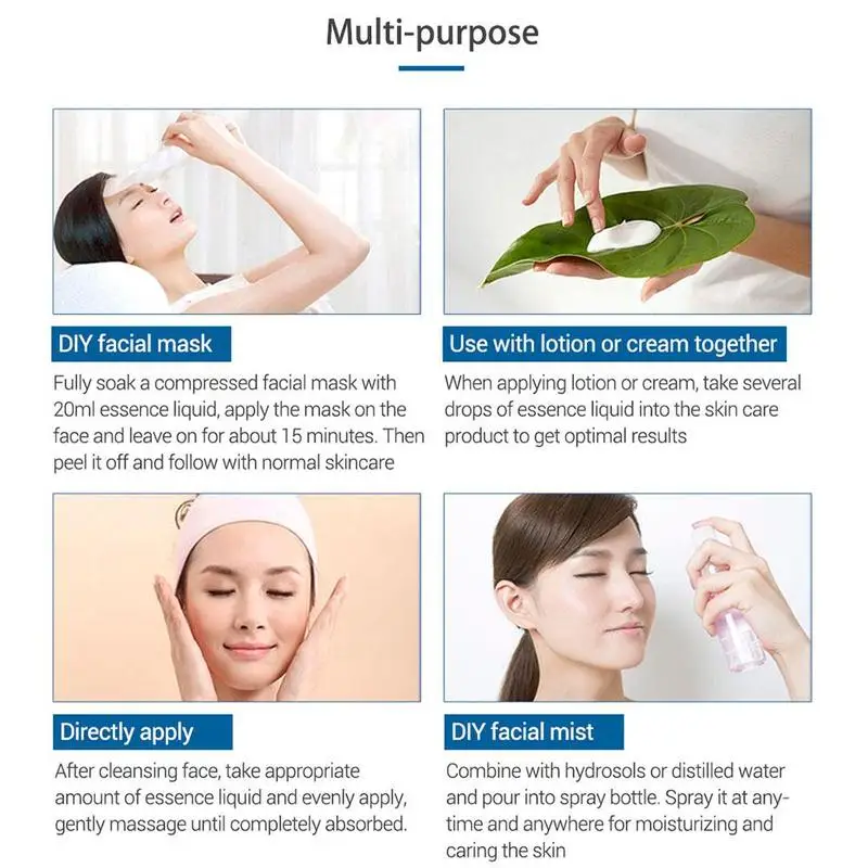 

Hyaluronic Acid Face Serum Anti Anti-Aging Tighten Moisturize Skin Care Repair Pores Whitening Cream Essence V5V8