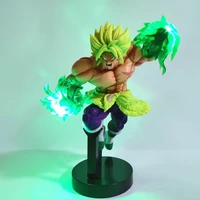 dragon ball z broly led effect action figures toys anime dragon ball super broly led power scene figurine toy dbz