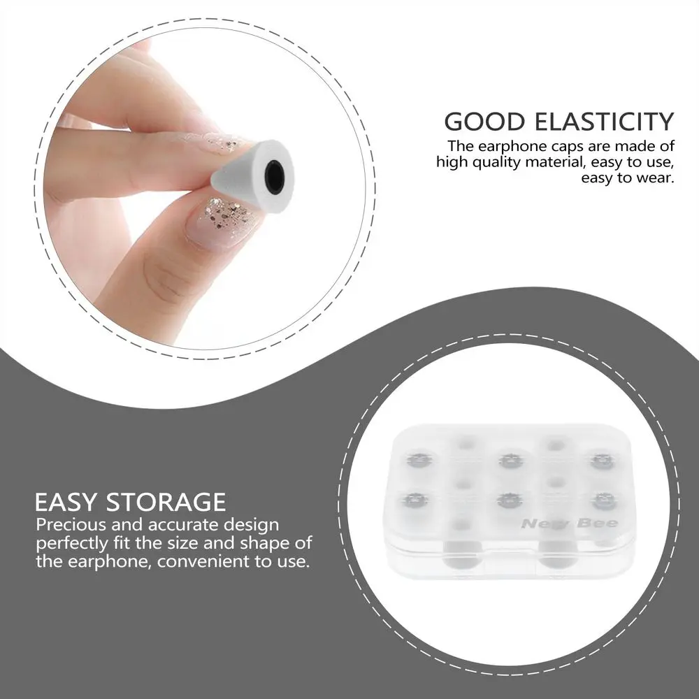 

6 pairs Silicone Earbuds Tips Earphones Replacement Covers Earphone Accessories