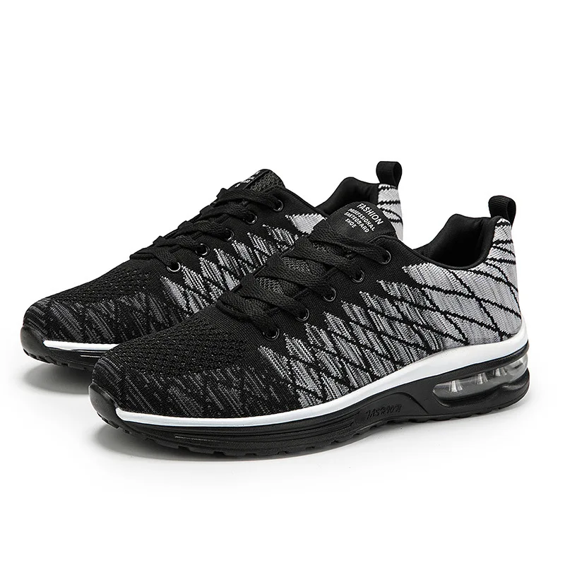

Air Cushion Women Sneakers Knitted Surface Breathable Run Shoelaces for Sneakers Outdoor Travel Women's Running Shoes Men Male