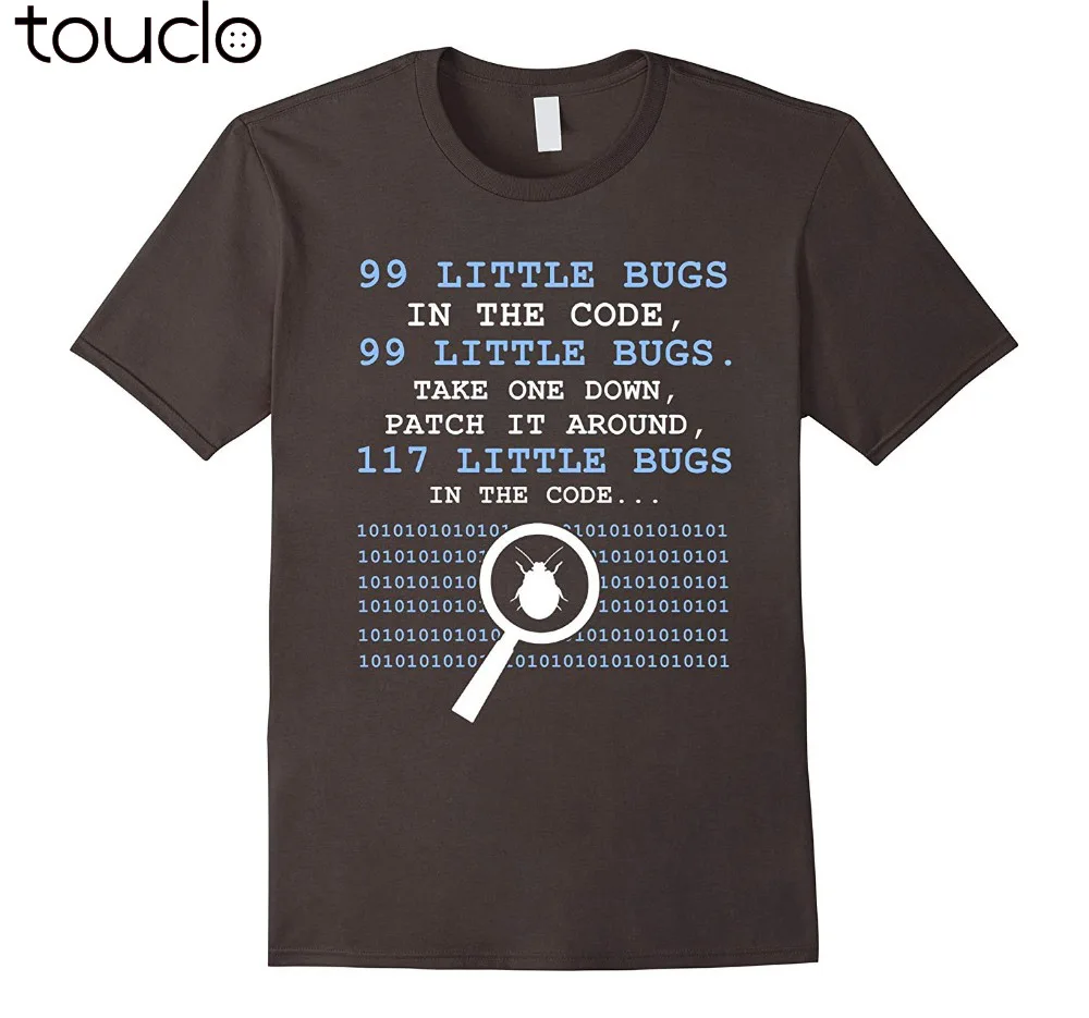 Футболка 99 Little Bugs в коде забавная футболка новые модные мужские топы классная с