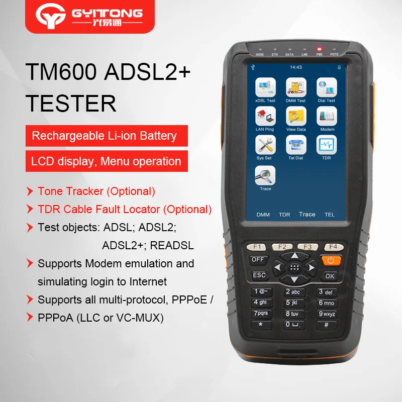 

Brand New Multifunctional ADSL2+ Tester ADSL Tester ADSL Installation Maintenance Tools Network Analyzer