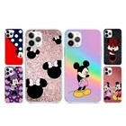 Мягкий прозрачный чехол для телефона с Микки Маусом для Apple iPhone 13 12 11 SE XS XR X 7 8 6 5 S mini Plus Pro MAX 2020