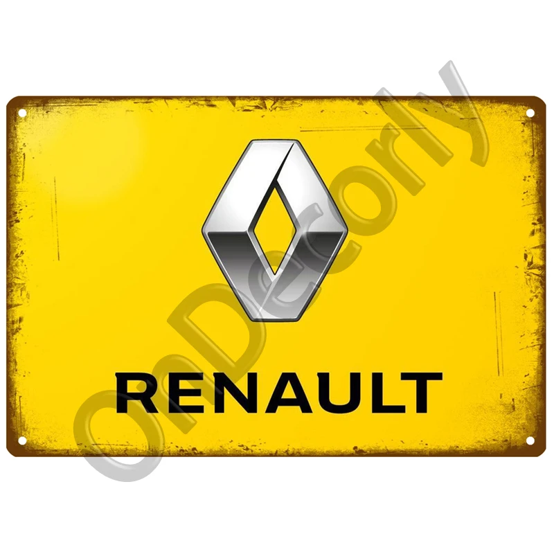 

Retro Renault 4 Service Cars Metal Sign Tin Sign Garage Plaque Metal Wall Decor Vintage Decor Poster Plates Man Cave Shabby Chic