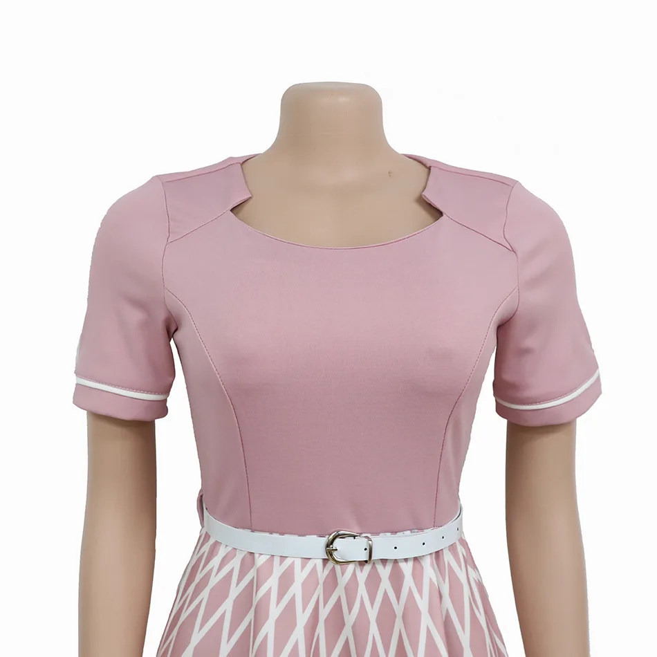 Африканские платья для женщин 2019 Новый стиль лета размера плюс 2XL Розовый Зеленый