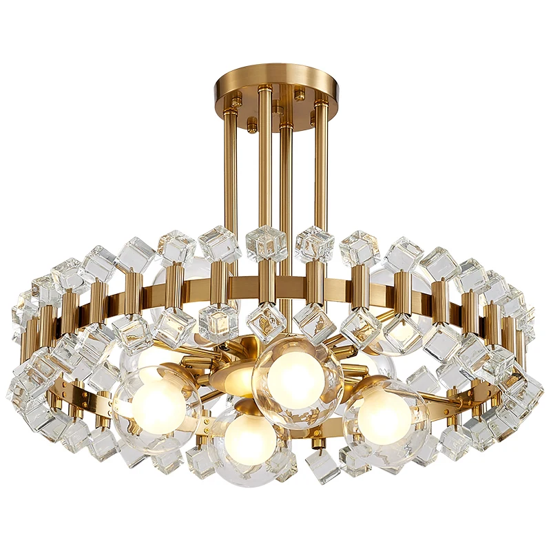 

Postmodern light luxury special-shaped bedroom living room dining room coffee shop study room crystal chandelier