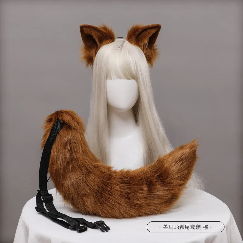 Wolf Anime Beast Tail Ear Cat Fox Hair Hoop Halloween Cosplay Accessories | Headwear