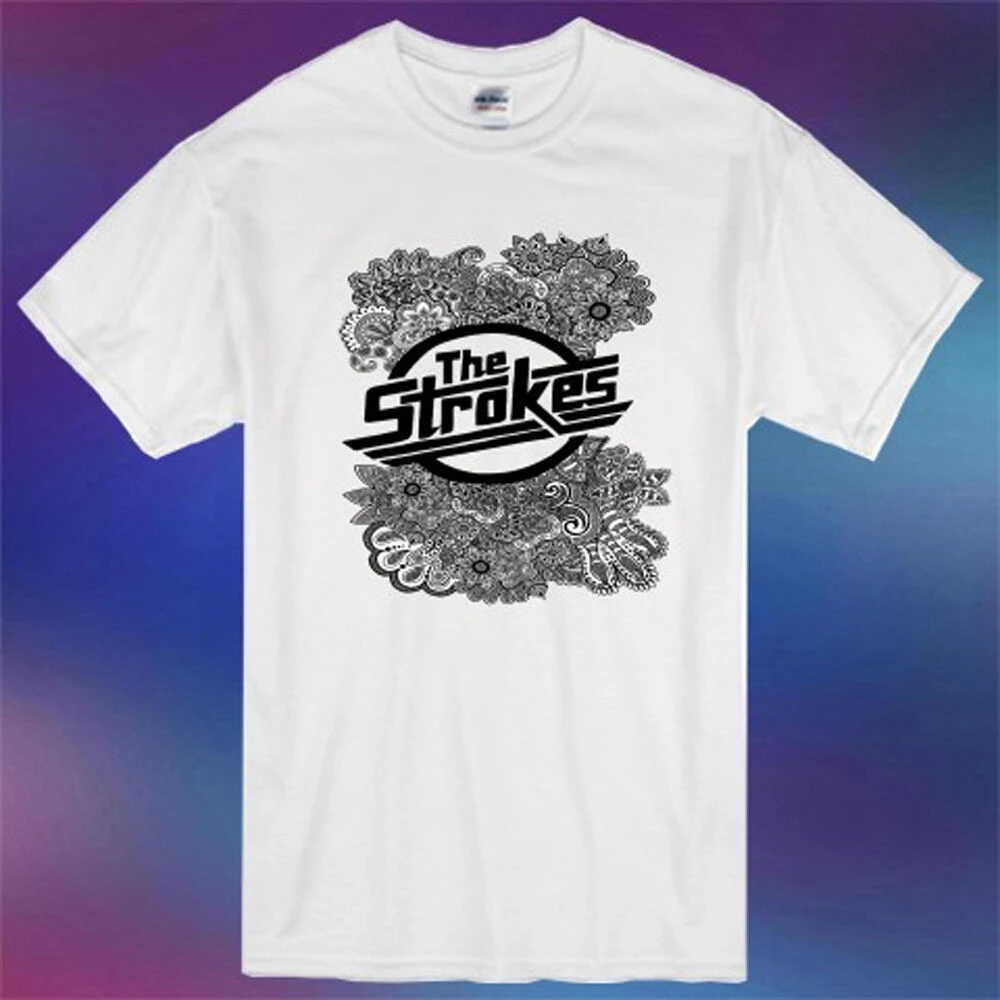 Новинка мужская белая футболка с логотипом рок группы размер S 3XL|Мужские