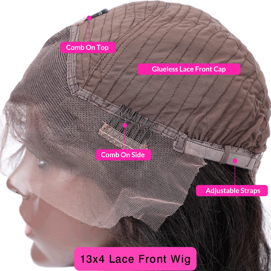 Бразильский короткий парик Боб фэкси 13x4 парики из человеческих волос на сетке