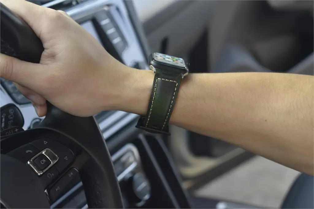 Ремешок Onthelevel из натуральной кожи для Apple Watch, ремешок 44 мм, 40 мм, ремешок для Apple Watch 42 мм, 38 мм, ремешок для iwatch# D