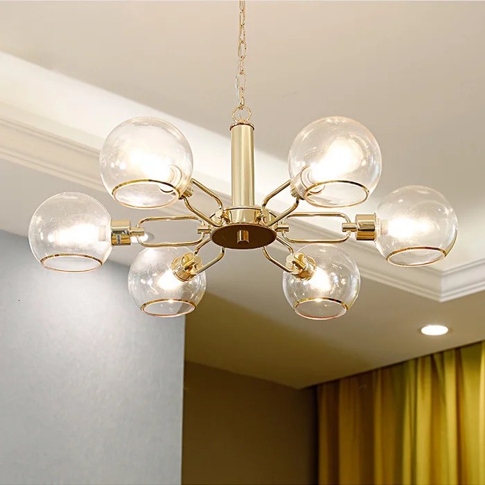 Post Modern Designer Suspension Lamp Decorative Indoor Led Glass Chandelier Pendant Hanging scandinavian | Лампы и освещение