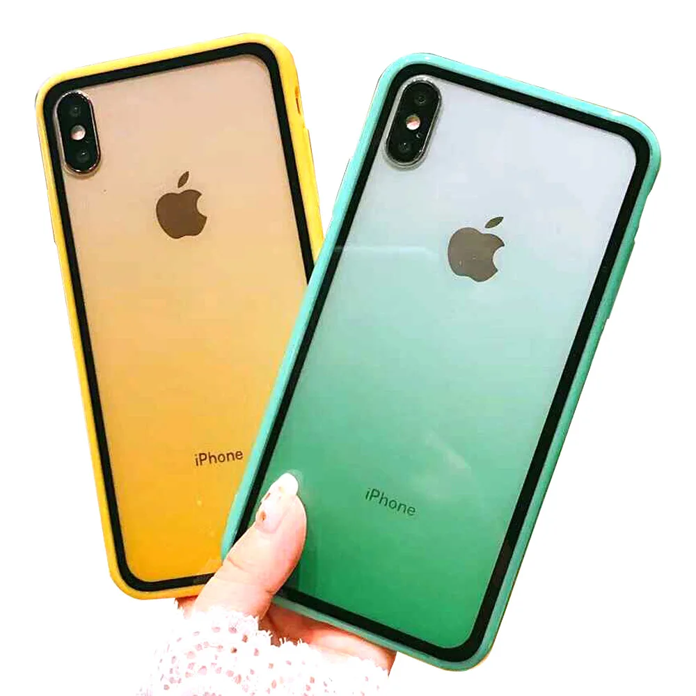 Новинка для iphone 6 7 8 плюс XSmax градиент сотовый телефон в виде ракушки 11 Pro MAX 2 1