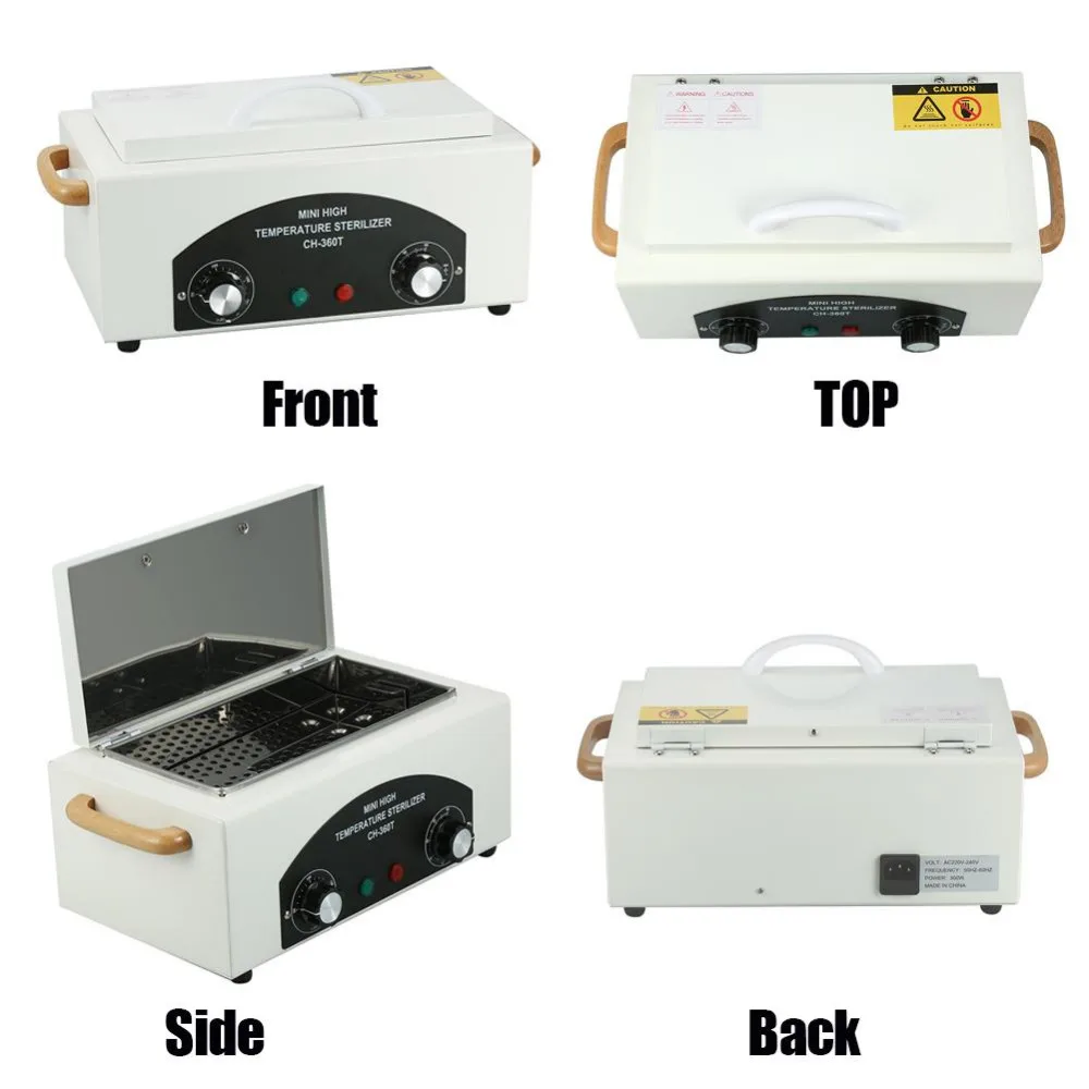 

High Temperature Sterilizer Box Nail Art Tool Sterilizer Box with Hot Air Disinfection Cabinet For Salon Nail Art Equipment