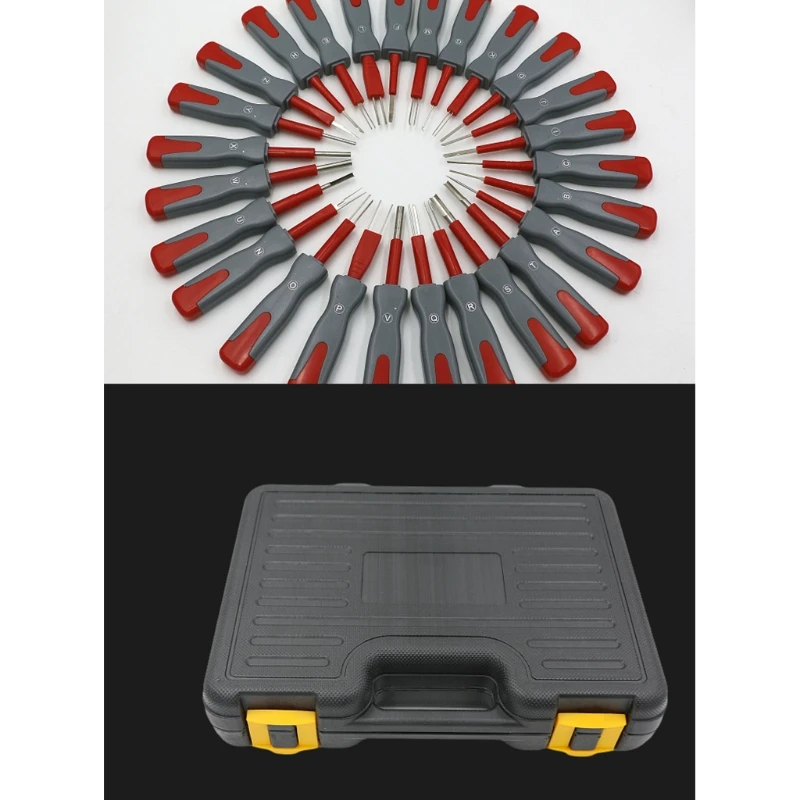 

Car Wiring Connector Pin Release Extractor Crimp Terminal Automotive Wire Terminal Pin Removal Tool 26Pcs