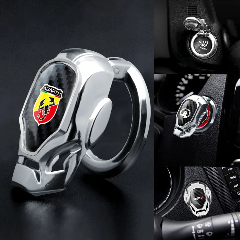 

1pcs Car One-Click Start Button Protective Cover Car Interior For Volvos XC90 XC60 XC40 V40 V50 V60 S40 S50 S60 S70 S80 S90