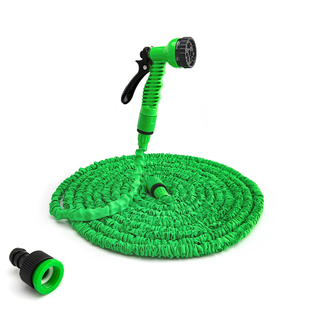 Садовый шланг растягивающийся с распылителем 7 режимов пена для полива