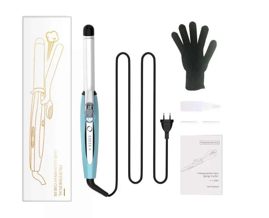 

hair curler with steam temperature control curling iron curling hair curls iron wave hair roller Hair curling iron for women