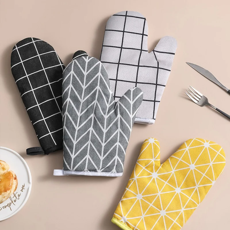 

1 шт., хлопковые перчатки для выпечки, с ремешком