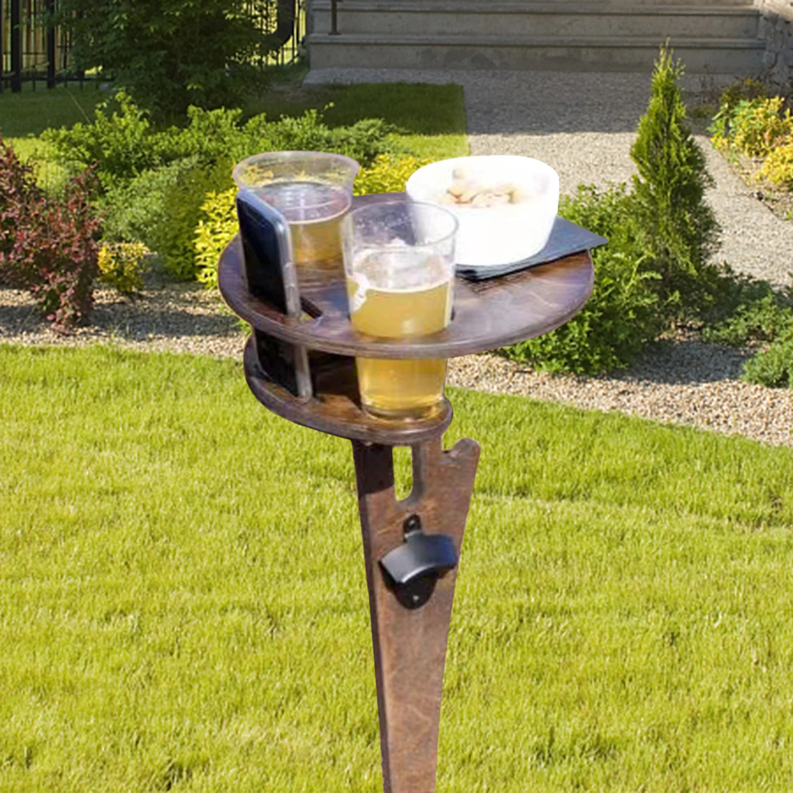 Открытый стол для винного складной Кола Портативный коробки деревянного Стекло