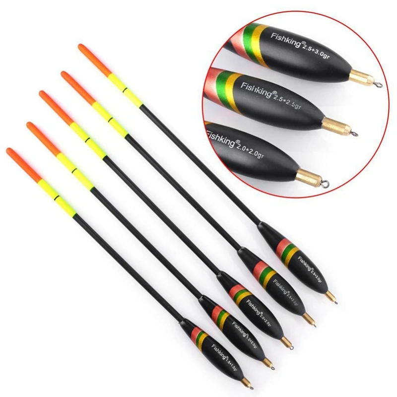 5 шт./лот смешанный размер поплавок пробка пихта вертикальный для ловли карпа