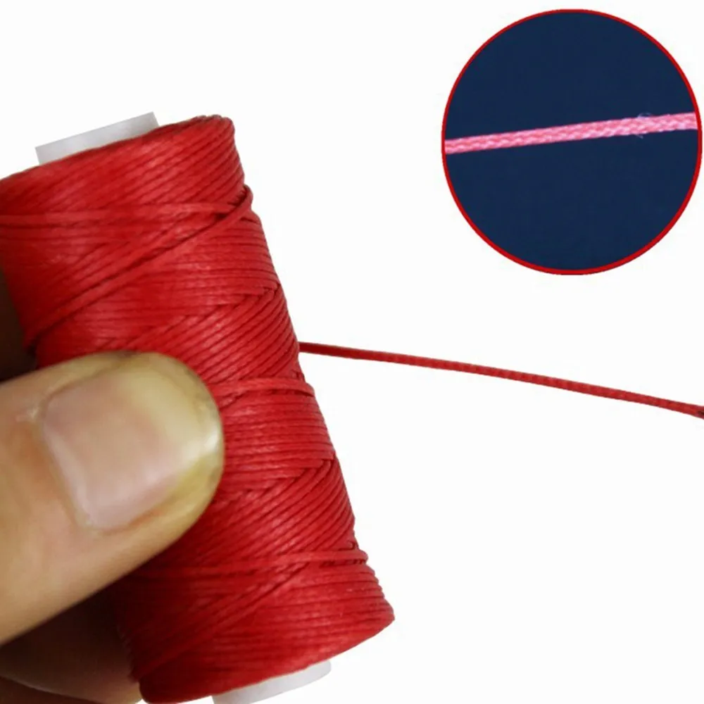 Прочный 1 мм 150D кожаный вощеный шнур для DIY инструмент рукоделия ручная строчка