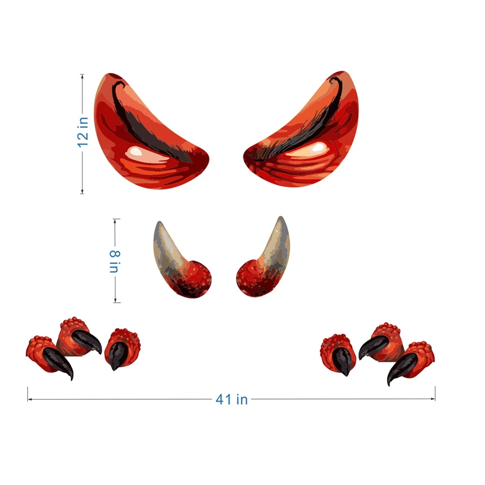 Новый Хэллоуин Монстер дверь стикер окна интерьера стены украшения