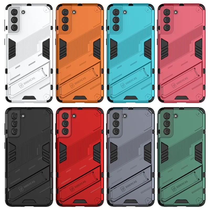 for samsung galaxy s21 plus 5g case shockproof silicone bumper stand holder armor hard phone cover for samsung s21 plus 5g case free global shipping